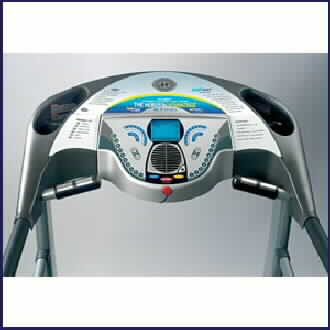New sleek design treadmill console on the NEW Horizon Ti21 Treadmill